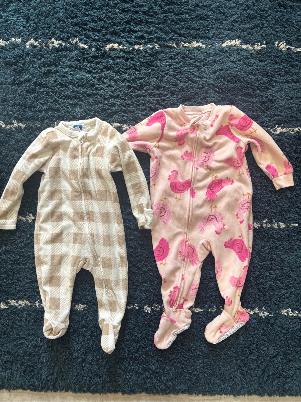 Kids Fleece One-Piece Footed Pajamas